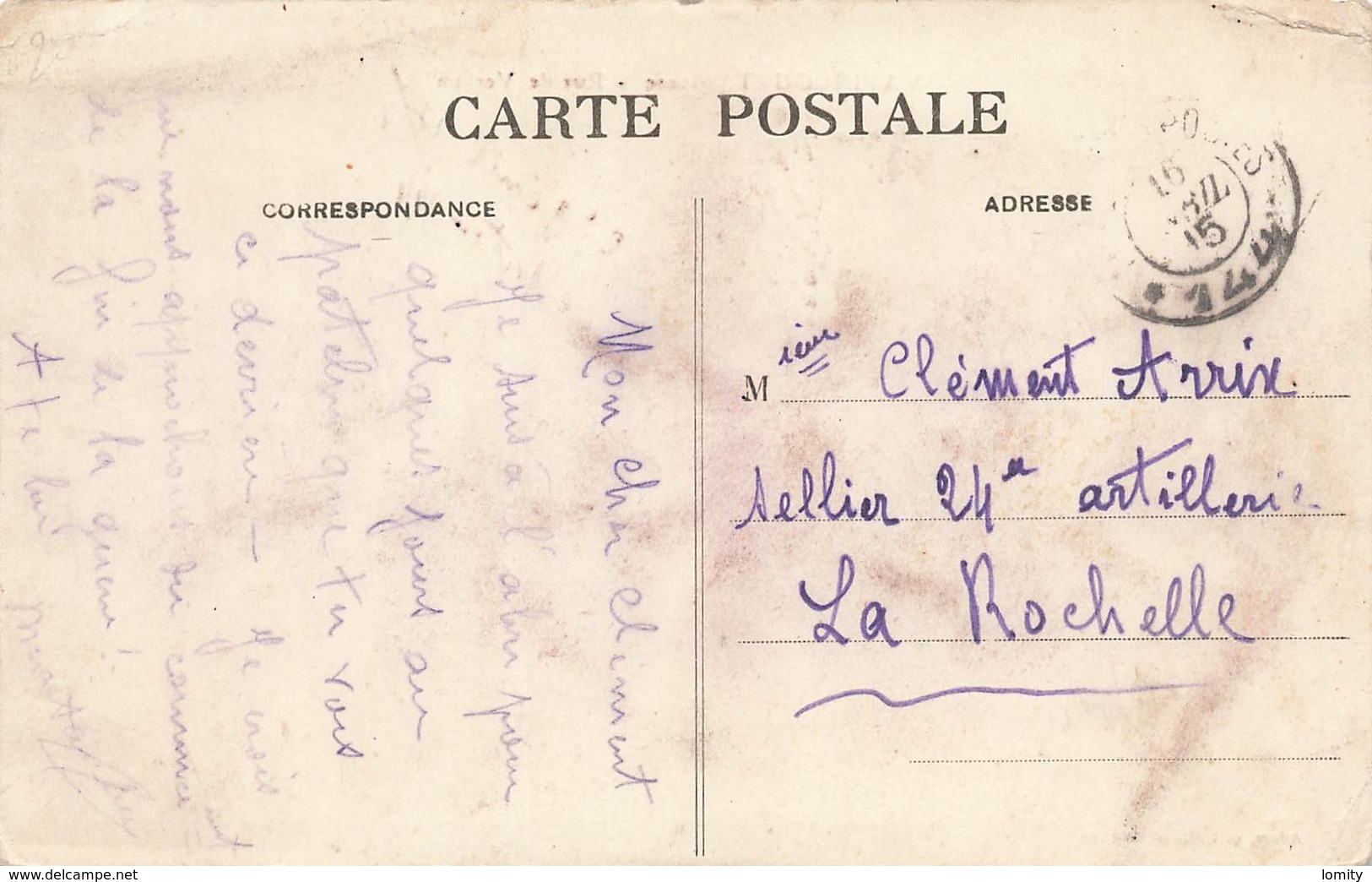 55 Vavincourt Rue De Verdun Cpa Carte Animée Correspondance Militaire 1915 Secteur 144 - Vavincourt