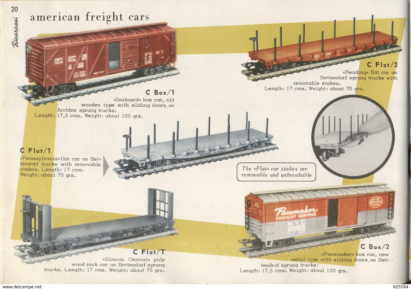 Catalogue RIVAROSSI 1957 Red Line - Yellow Line - Minobus - FIAT 600 English Edition - Engels