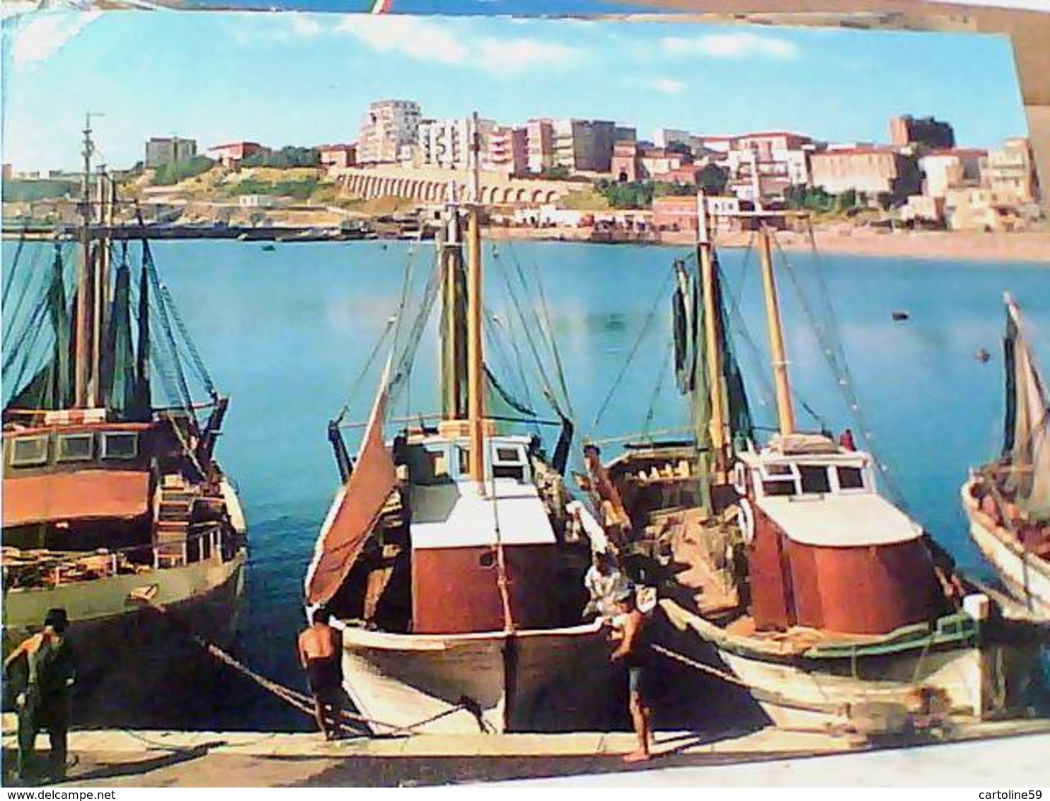 2 CARD  TERMOLI  MOLISE  PORTO E SPIAGGIA VB1966/67 HD10133 - Campobasso