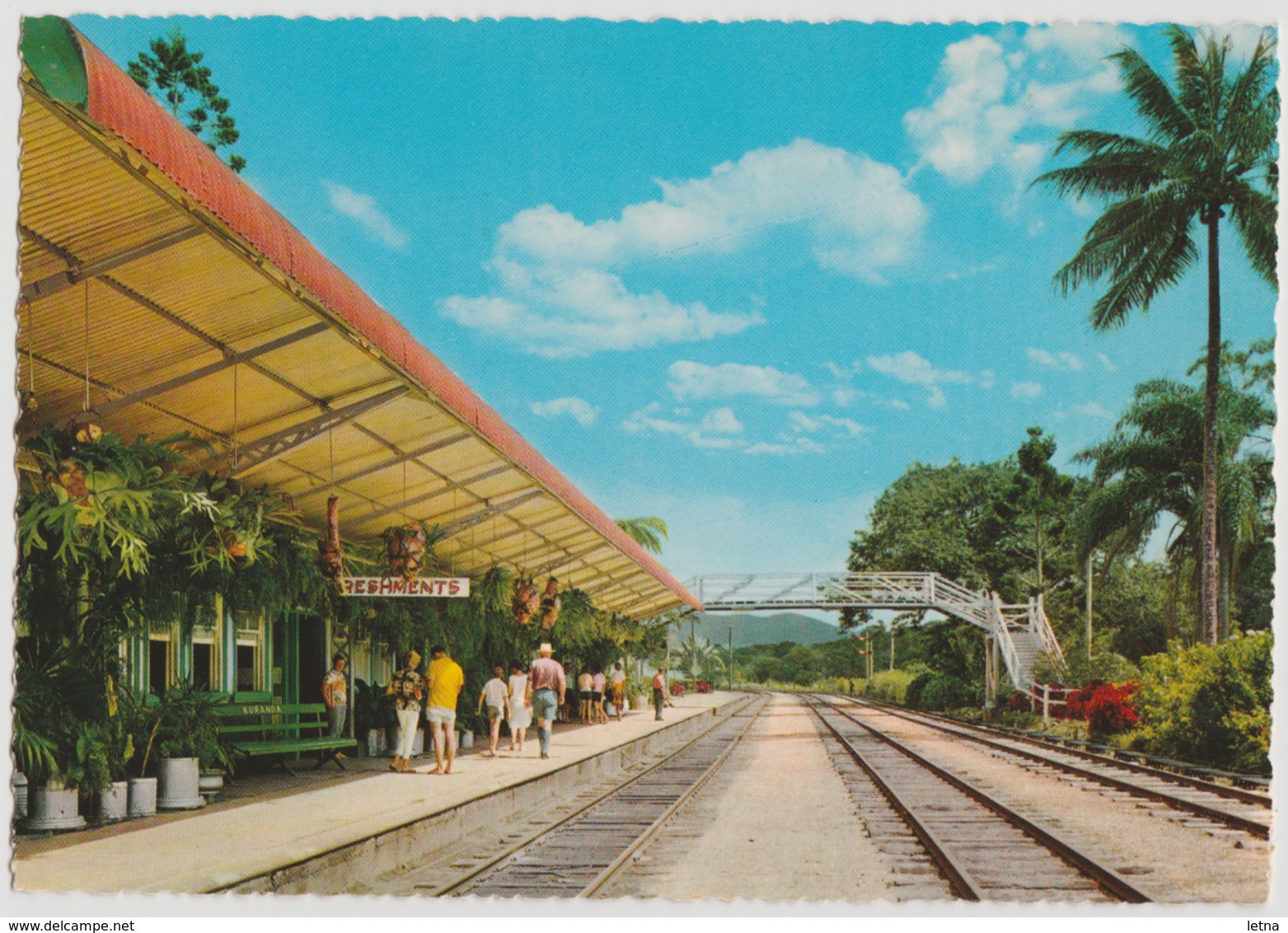 Australia QUEENSLAND QLD Kuranda Railway Station CAIRNS Engelander Kruger 799/31 Postcard C1960s - Cairns