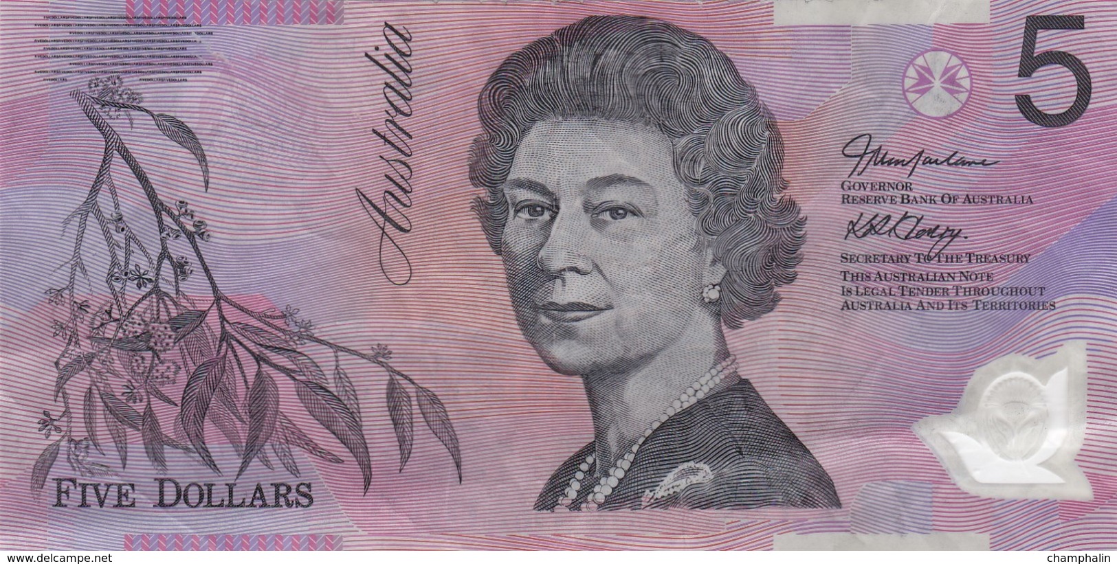 Australie - Billet De 5 Dollars - Elizabeth II - Polymère - 2005-... (kunststoffgeldscheine)