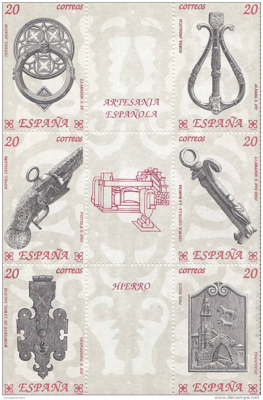 España Nº 3061 Al 3066 - Blocks & Sheetlets & Panes