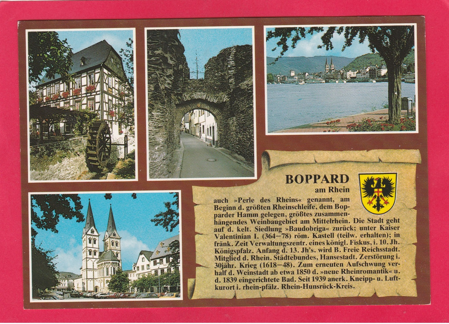 Modern Multi View Post Card Of Boppard Am Rhein,Rhineland-Palatinate, Germany,A20 - Boppard