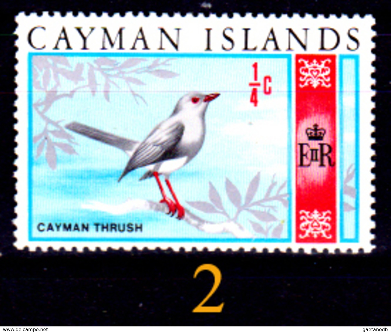 Cayman-057 - Emissione 1965-2001 (++/+/sg/o) MNH/LH/NG - UNO SOLO, A Scelta - Senza Difetti Occulti. - Cayman (Isole)