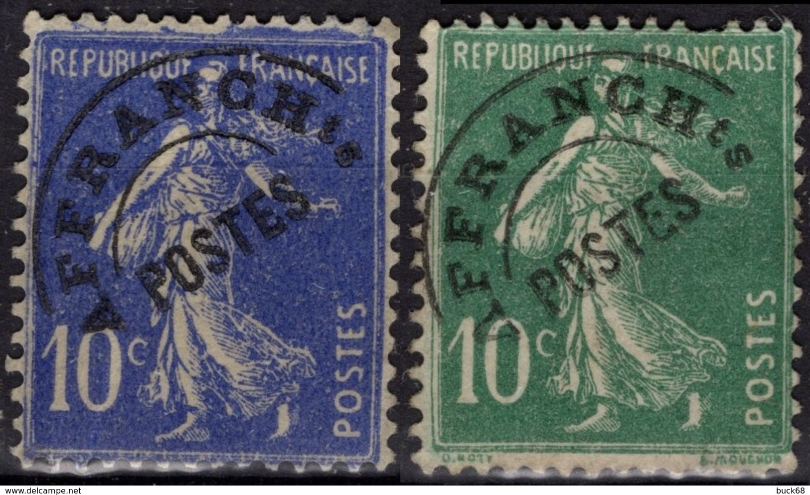 FRANCE Préo  51 52 (*) 52 (o) Semeuse - 1893-1947