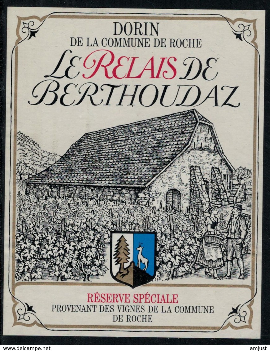 Etiquette De Vin // Dorin, Vin De La Commune De Roche - Autres & Non Classés