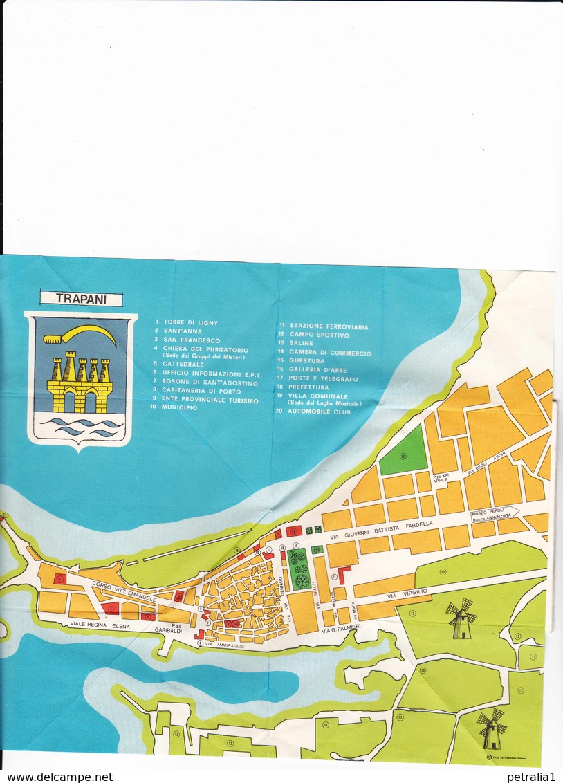 Varie 59 Carta Di Trapani - Carte Geographique