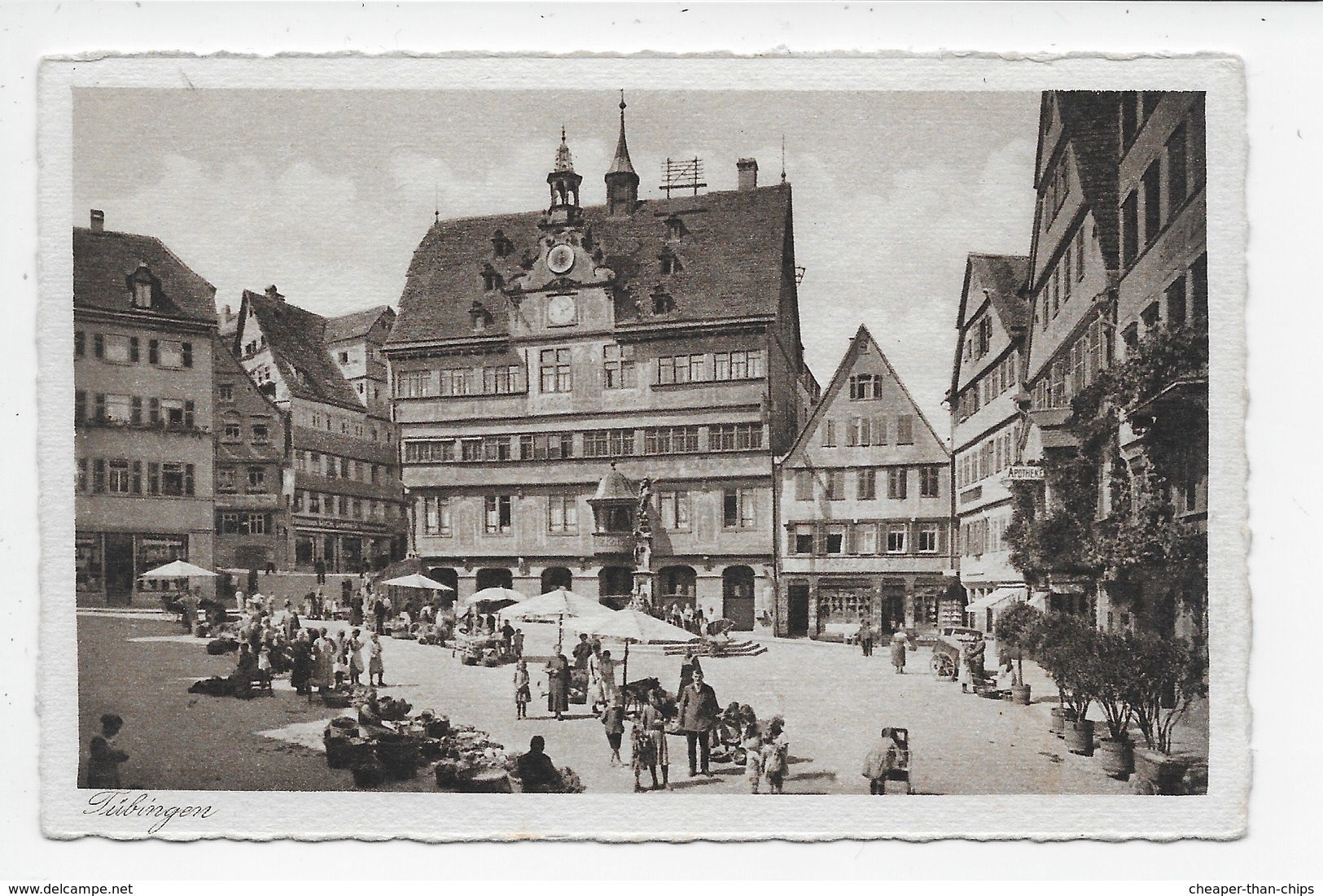 Tuebingen - Marktplatz Mit Rathaus - Tuebingen