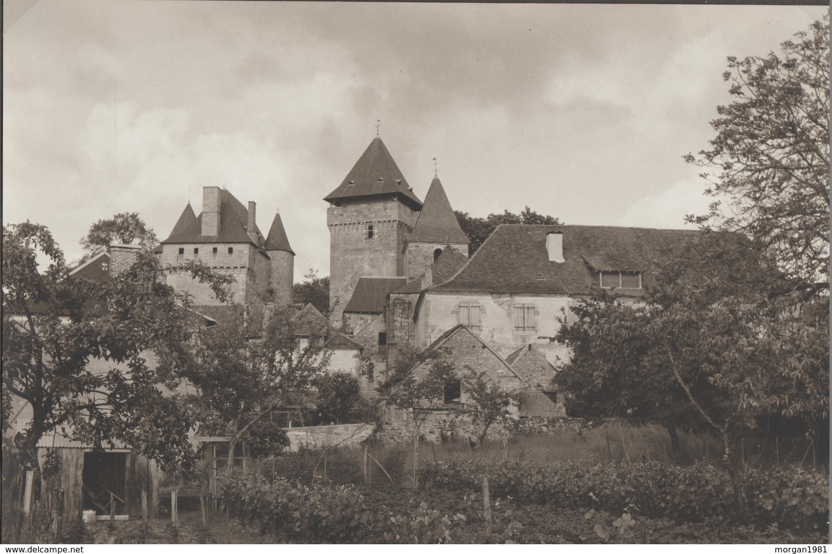 PHOTO  VINTAGE  ROLLEI    23,5 Cm X 17,6 Cm  BADEFOLS D'ANS    DORDOGNE- 24 - - Places