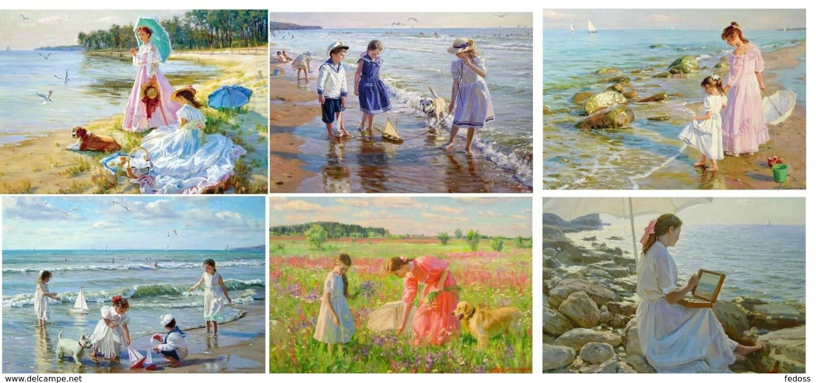 A Set Of Postcards, Artist Alexander Averin. 20 Pieces. - Europe