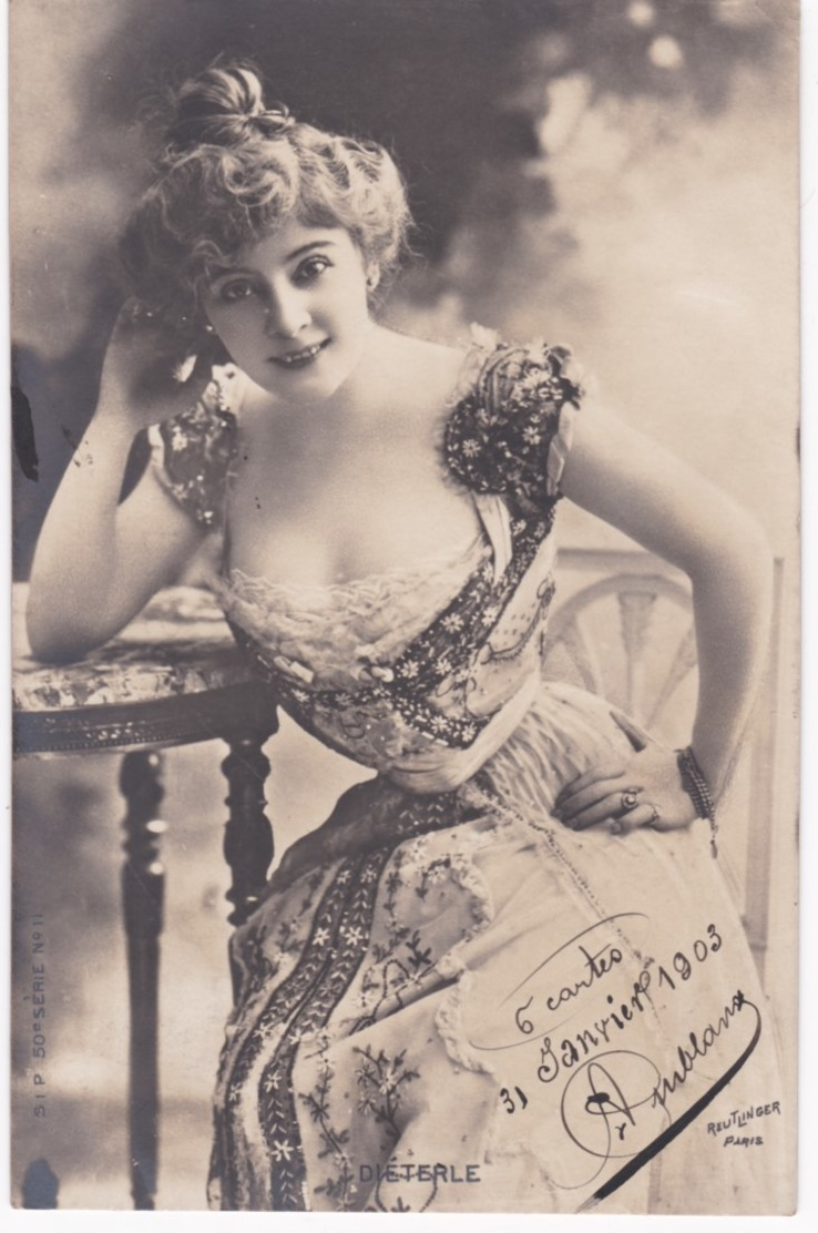 Photo Reutlinger Paris - DIETERLE - Dos Simple 1903 - Entertainers