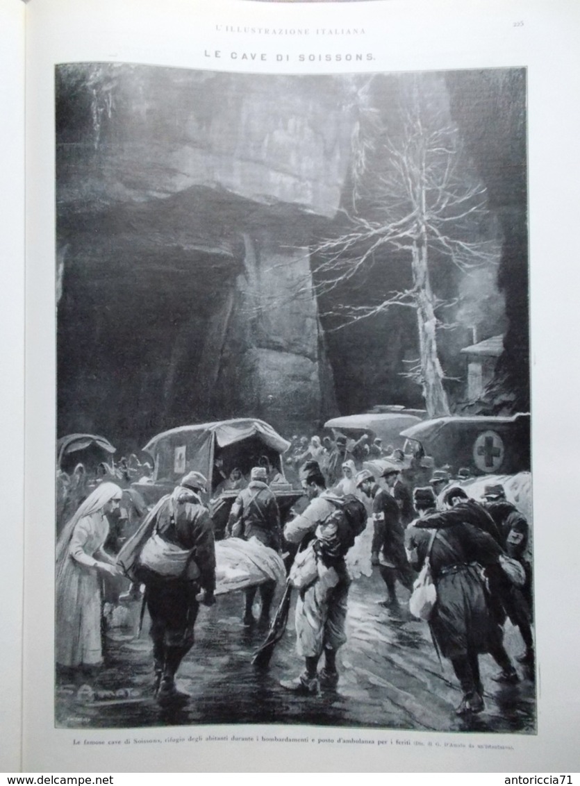 L'illustrazione Italiana 14 Marzo 1915 WW1 Dardanelli Anversa Gavotti Soissons - War 1914-18