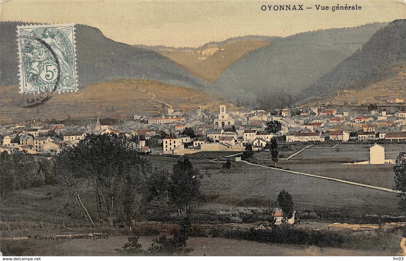 Oyonnax Toilée Colorisée - Oyonnax