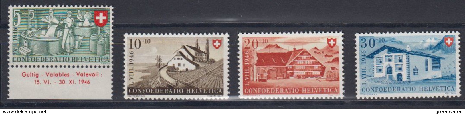 Switzerland 1946 Pro Patria 4v ** Mnh (43155A) - Ongebruikt