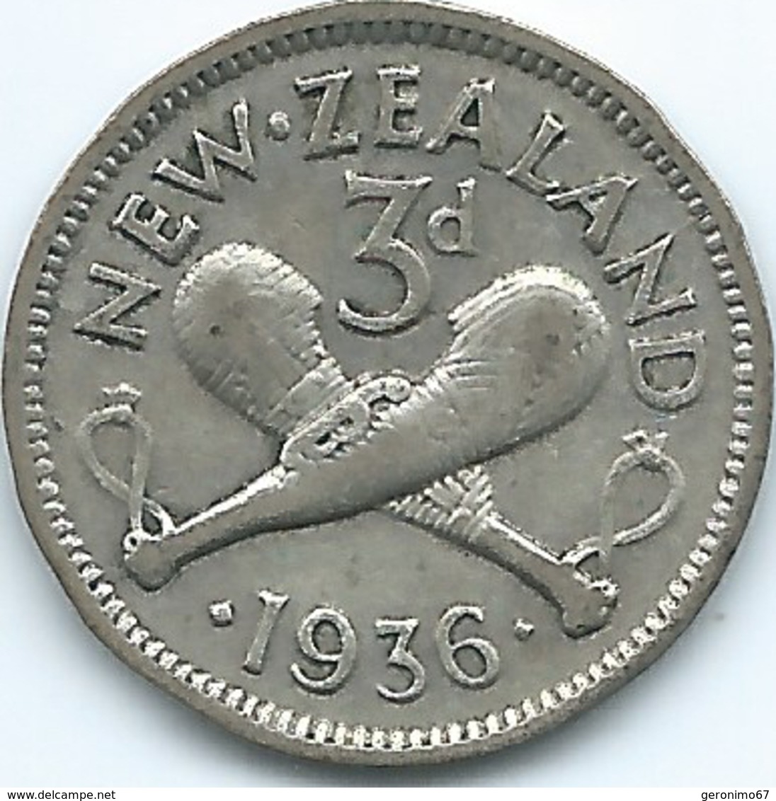 New Zealand - George V - 1936 - 3 Pence - KM1 - New Zealand