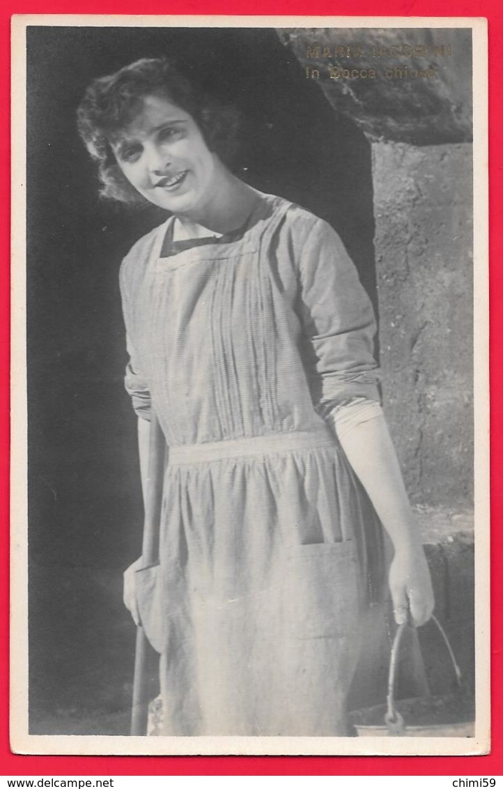 ATTRICE CINEMA MARIA JACOBINI - MARIA IACOBINI -  FILM  BOCCA CHIUSA   1925 - Attori