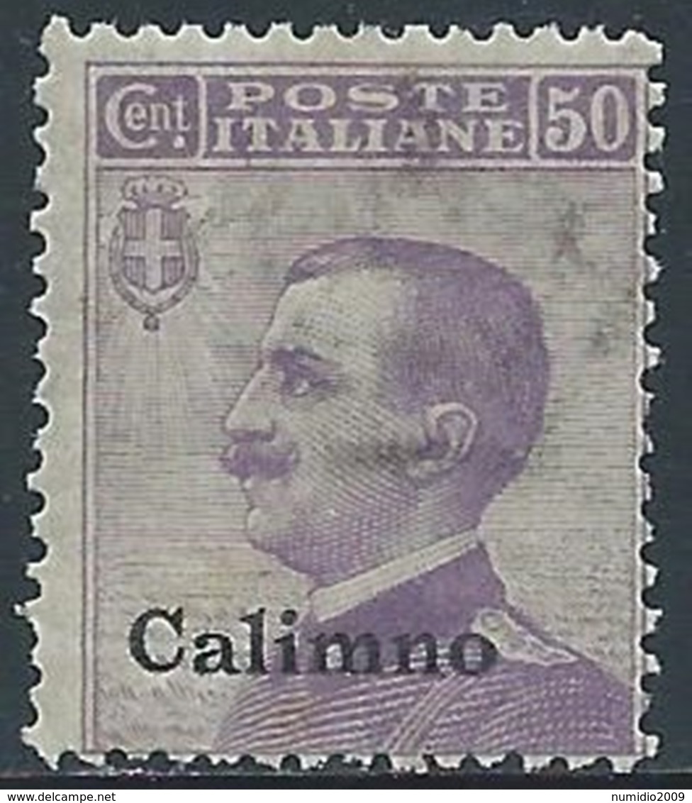 1912 EGEO CALINO EFFIGIE 50 CENT MNH ** - P4-3 - Egée (Calino)