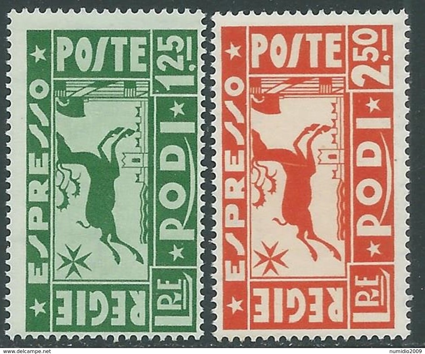 1936 EGEO ESPRESSI 2 VALORI MNH ** - P31-7 - Egeo