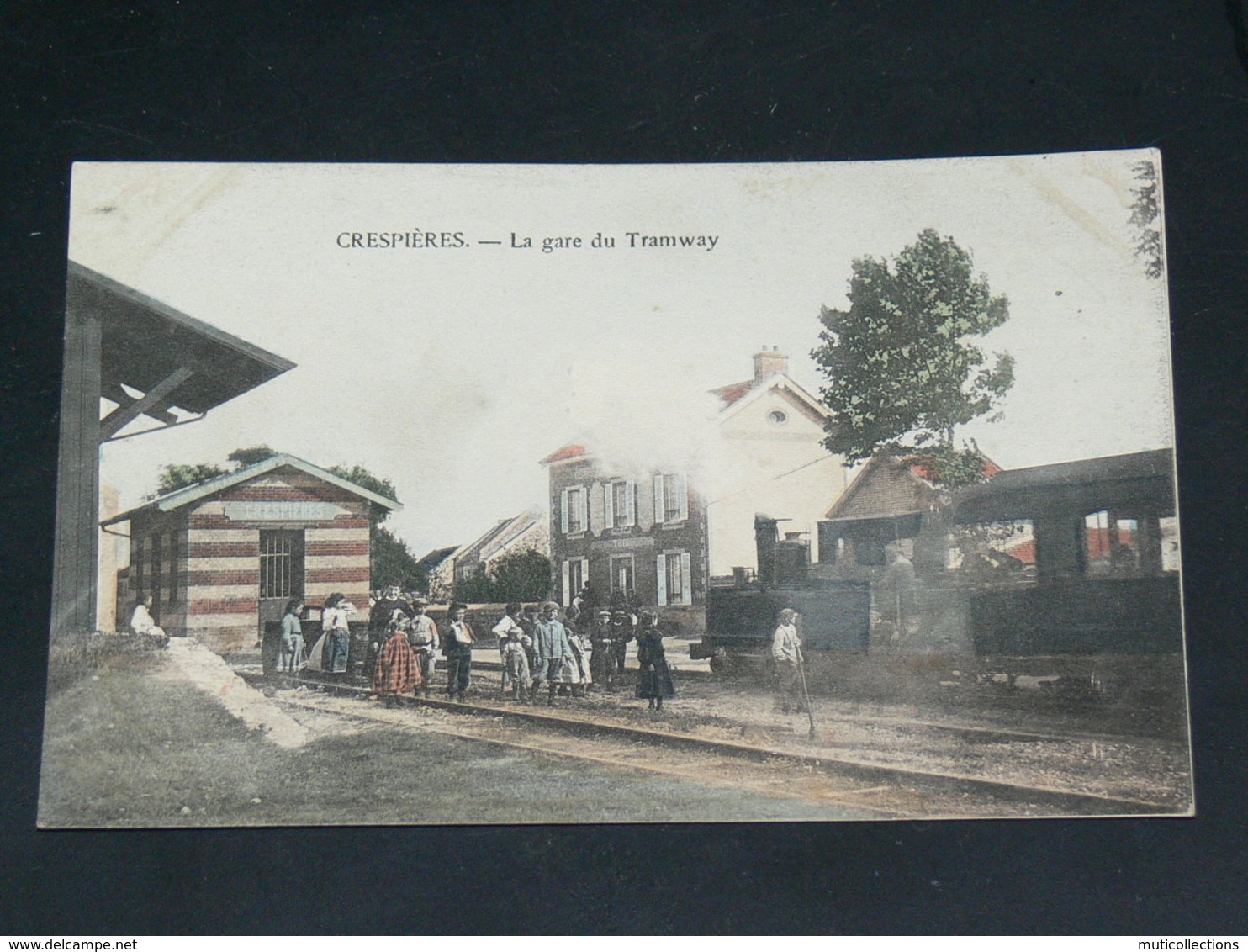 CRESPIERES  / ARDT  Saint-Germain-en-Laye   / 1910 /    VUE  STATION TRAMWAY  ....   / CIRC /  EDITION - Sonstige & Ohne Zuordnung