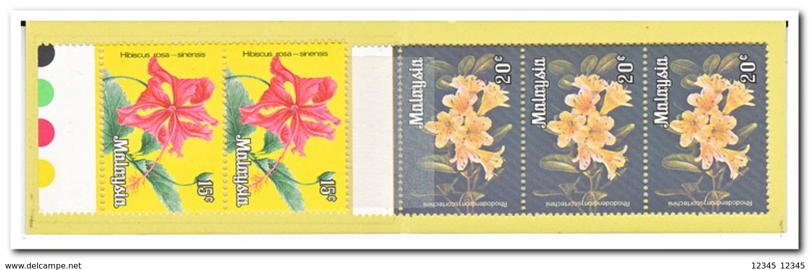 Maleisië 1986, Postfris MNH, Flowers ( Booklet, Carnet ) - Maleisië (1964-...)