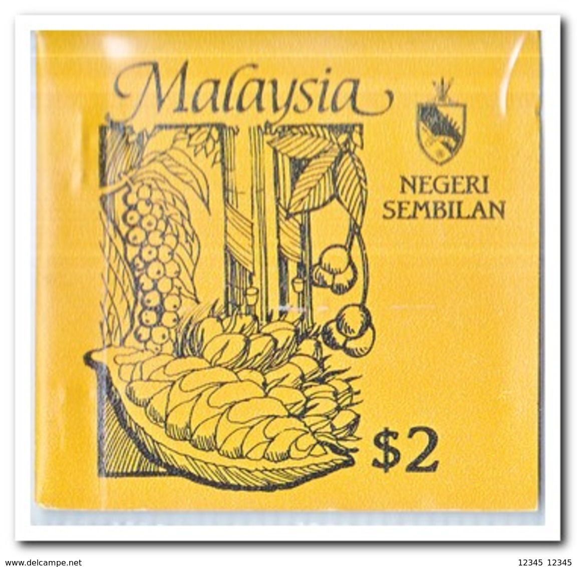 Negeri Sembilan 1987, Postfris MNH, Trees ( Booklet, Carnet ) - Maleisië (1964-...)