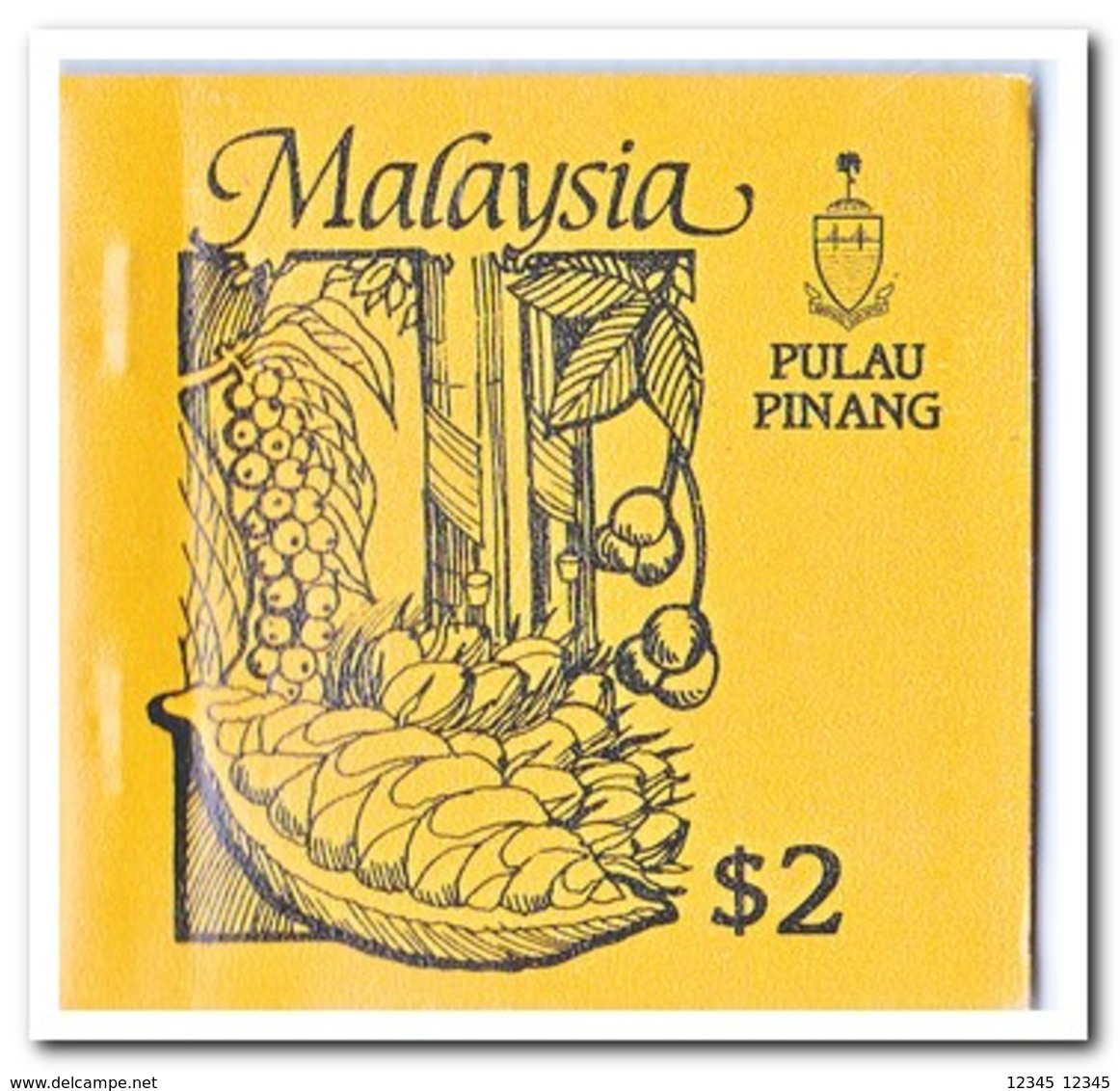 Pulau Pinang 1987, Postfris MNH, Trees ( Booklet, Carnet ) - Maleisië (1964-...)