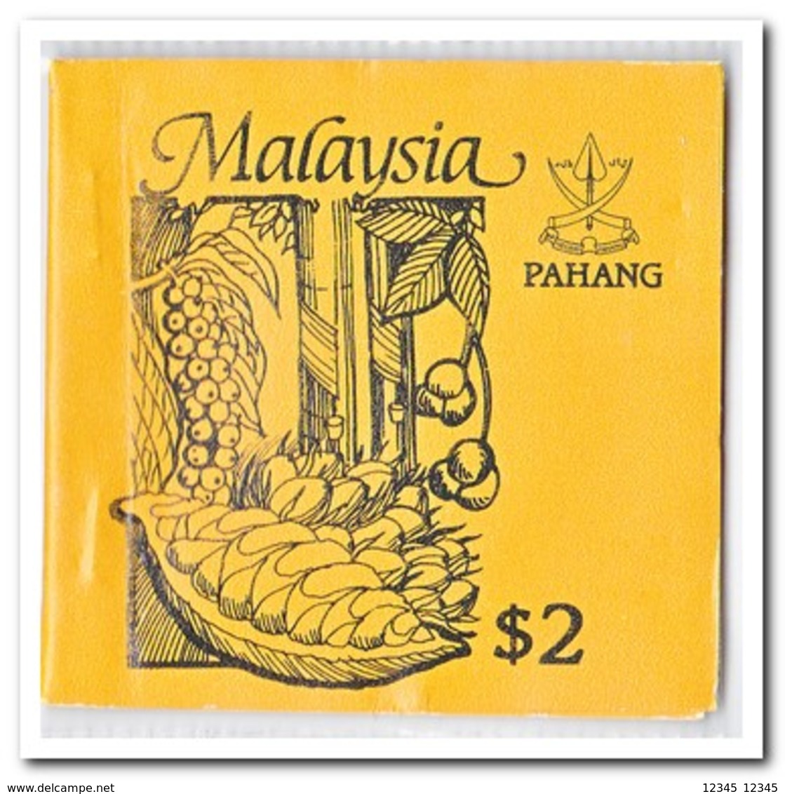 Pahang 1987, Postfris MNH, Trees ( Booklet, Carnet ) - Maleisië (1964-...)