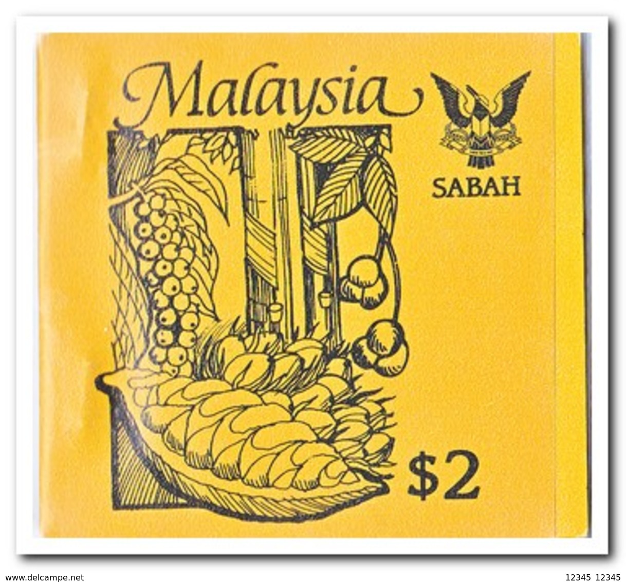 Sabah 1987, Postfris MNH, Trees ( Booklet, Carnet ) - Maleisië (1964-...)