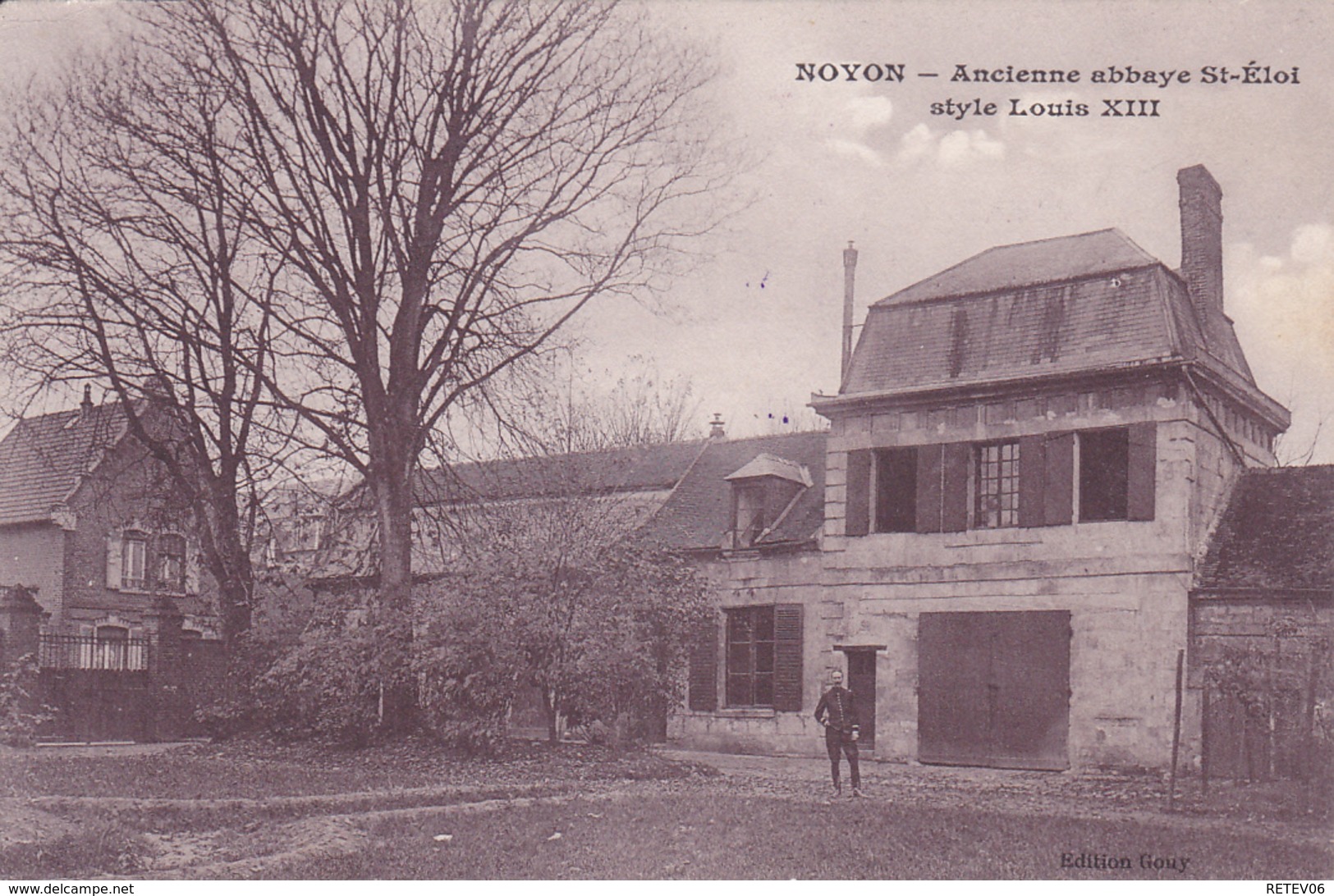 (60 ) - Noyon Ancienne Abbaye  Carte Allemande 1° Guerre - Noyon