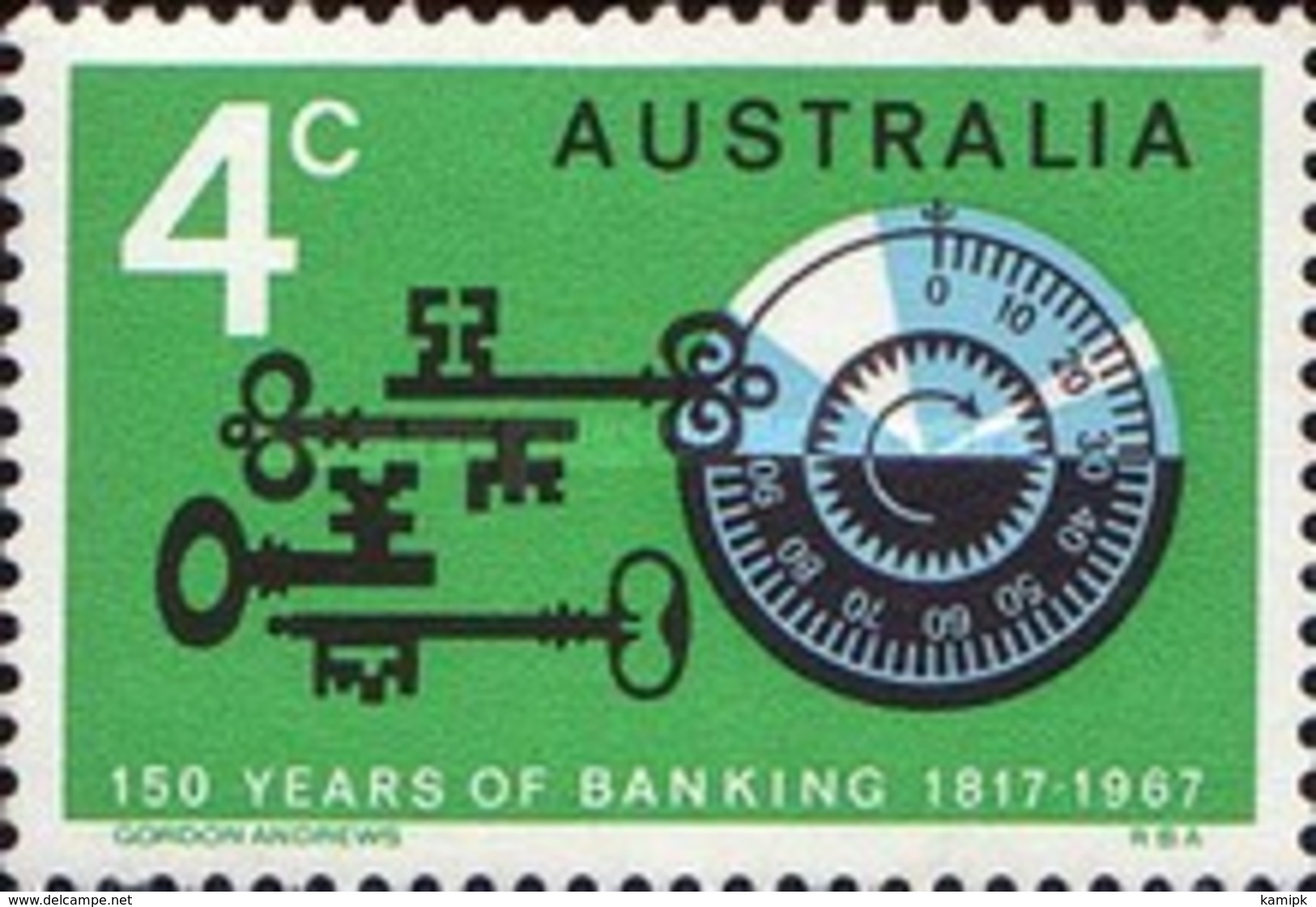 USED STAMPS Australia - The 150th Anniversary Of The Bank Of Aus  -1967 - Used Stamps