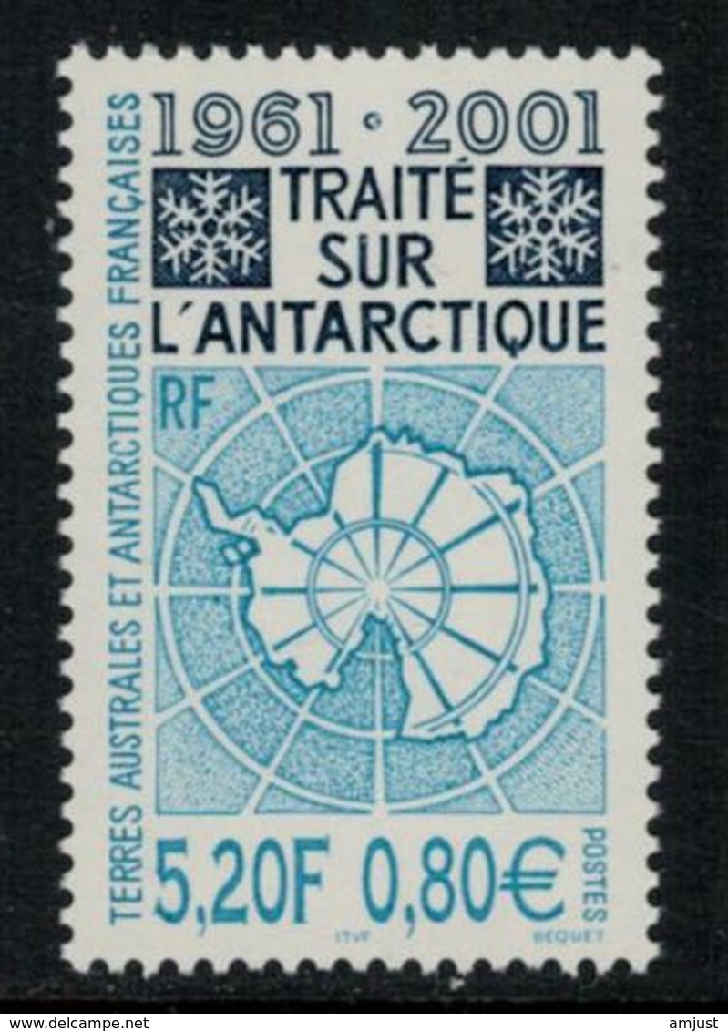 T.A.A.F. // 2001 //  No.306 Y&T Neuf** 40ème Anniversaire Du Traité De L'Antarctique - Unused Stamps