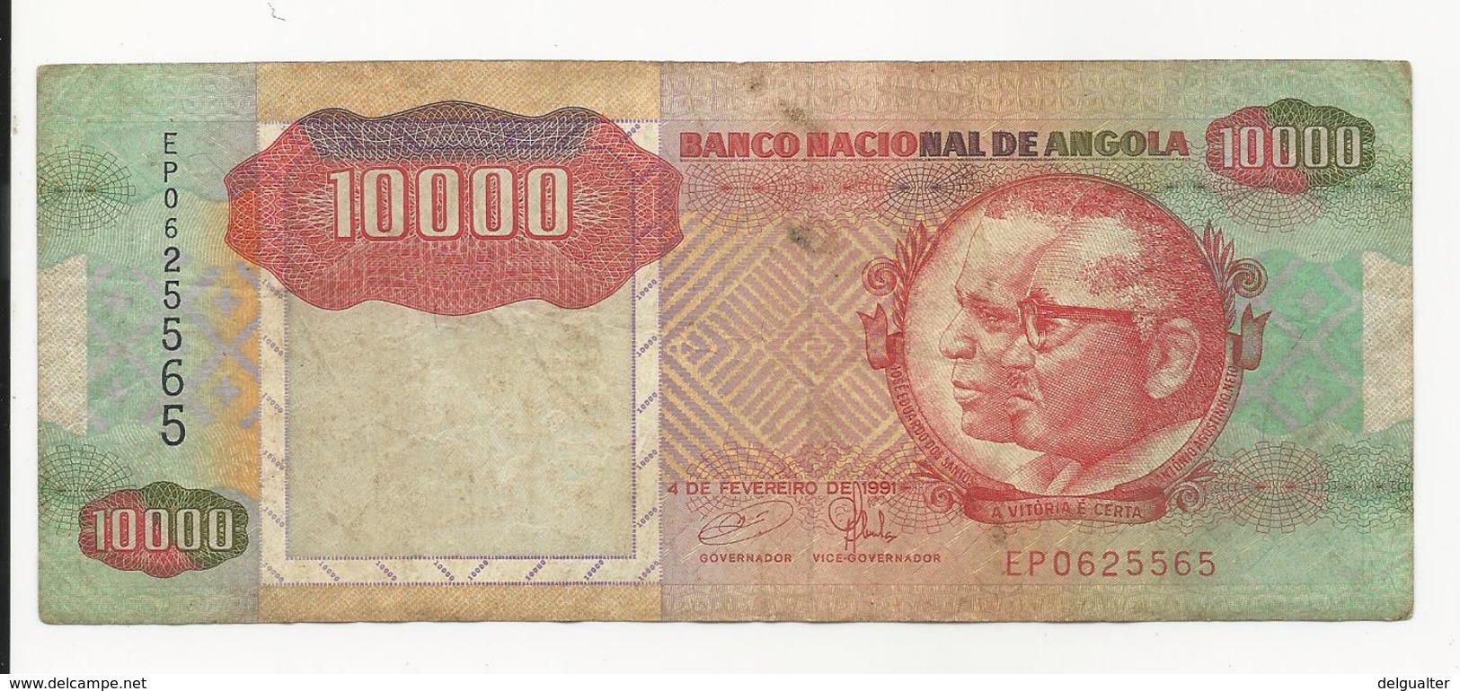 Angola 10000 Kwanzas 1991 VF - Angola