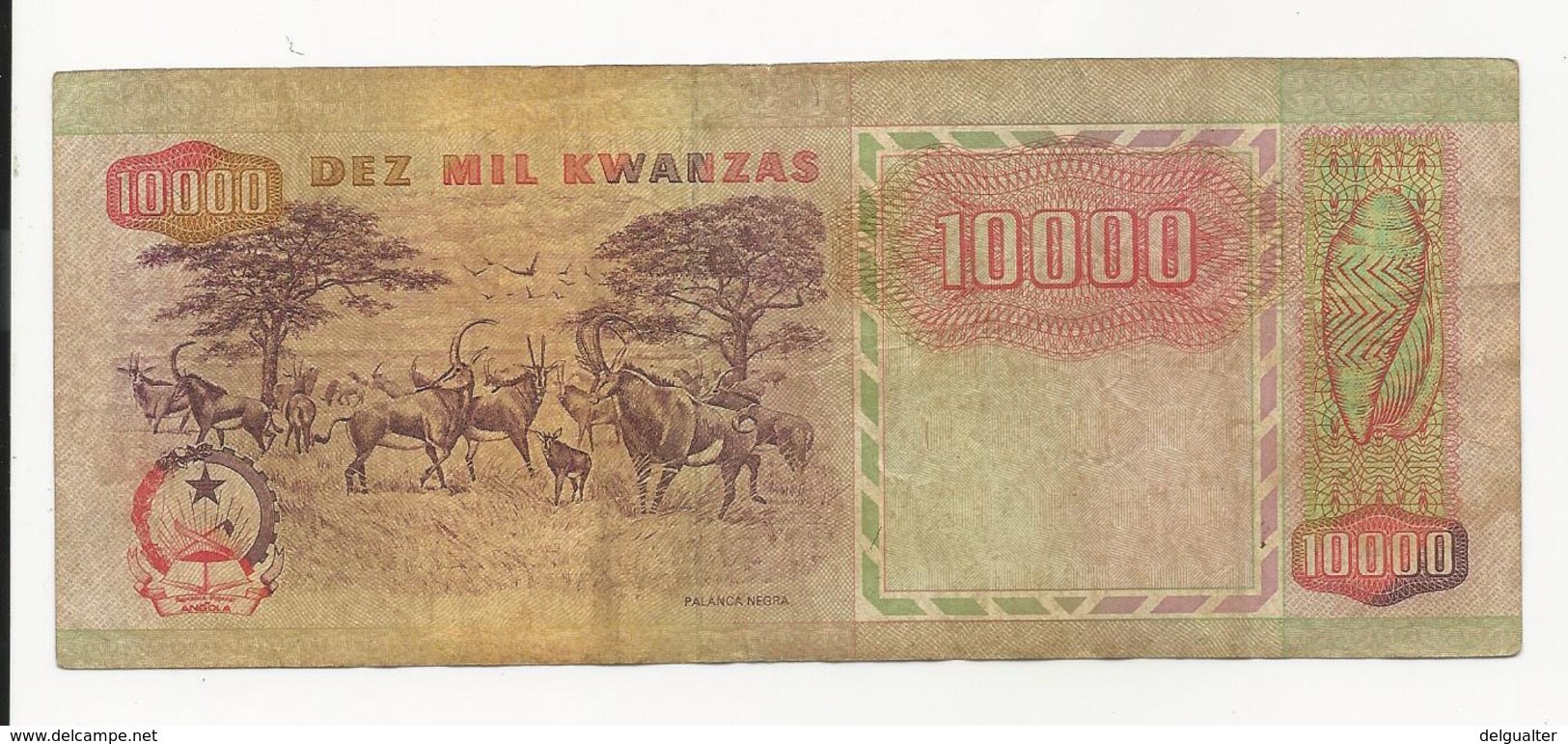 Angola 10000 Kwanzas 1991 VF - Angola