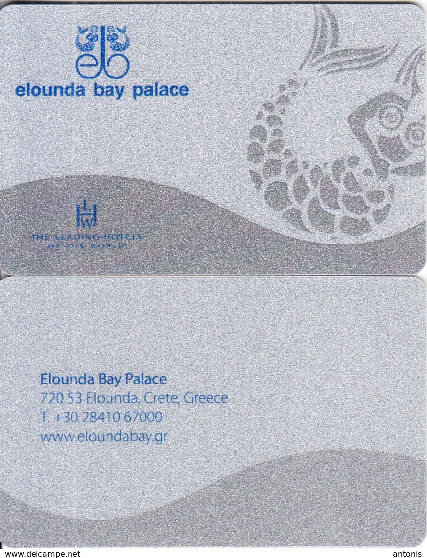 GREECE - Elounda Bay, Hotel Keycard, Used - Chiavi Elettroniche Di Alberghi