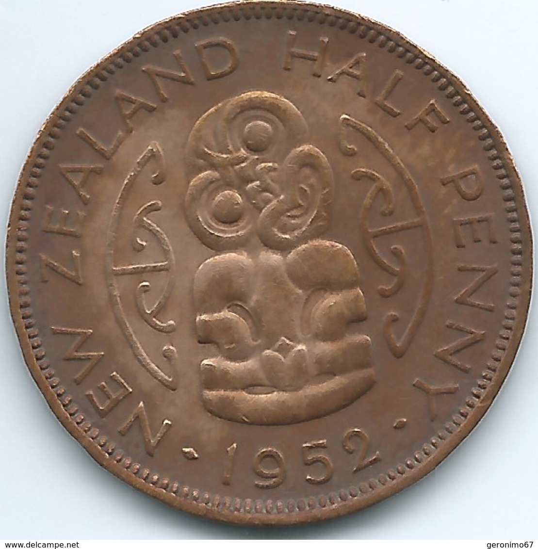 New Zealand - George VI - 1952 - ½ Penny - KM20 - UNC - New Zealand