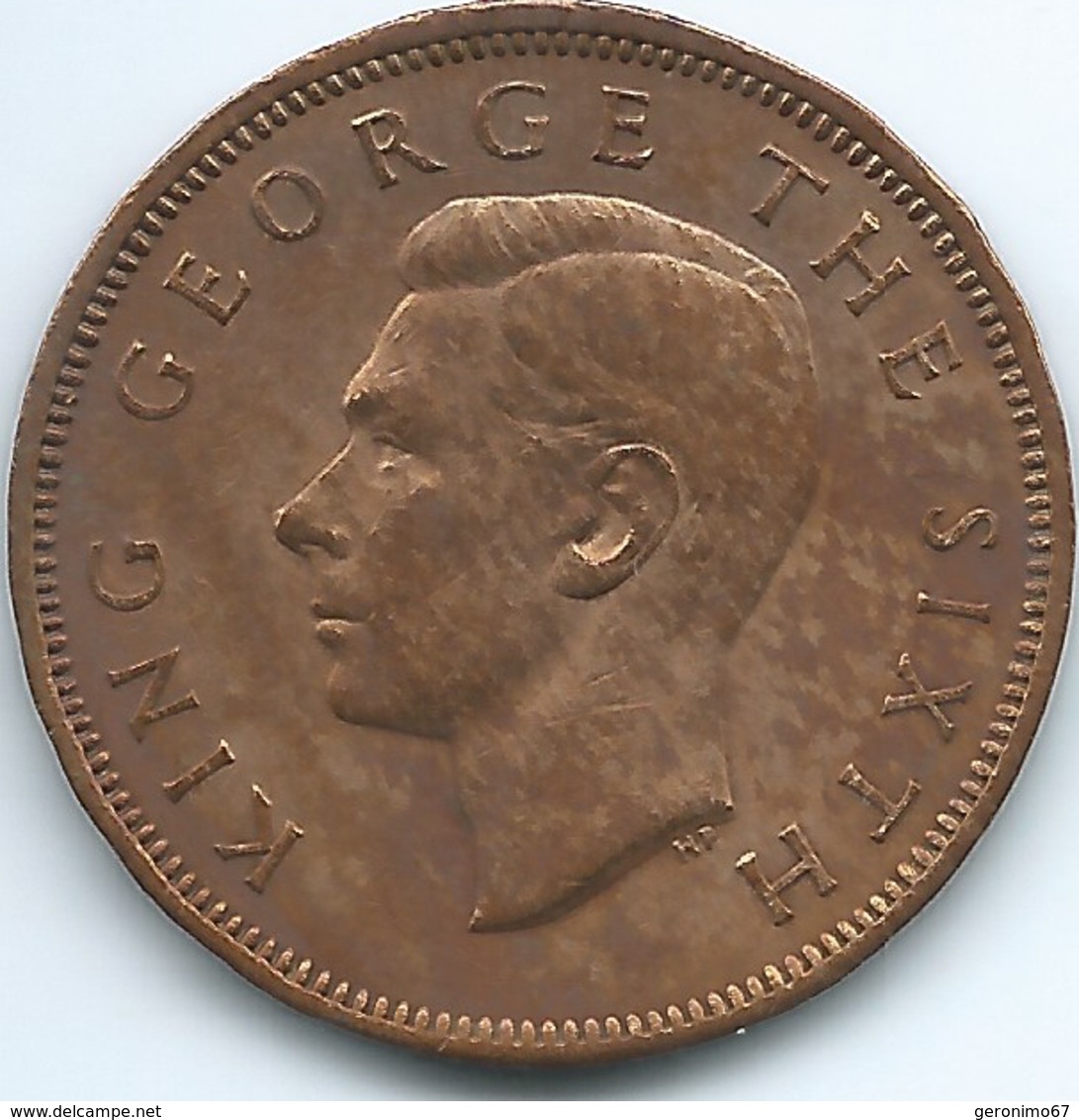 New Zealand - George VI - 1952 - ½ Penny - KM20 - UNC - New Zealand