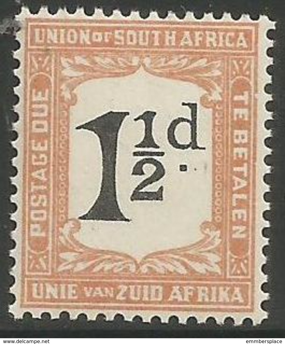 South Africa - 1924 Postage Due 1.5d MNH **   SG D13  Sc J13 - Postage Due