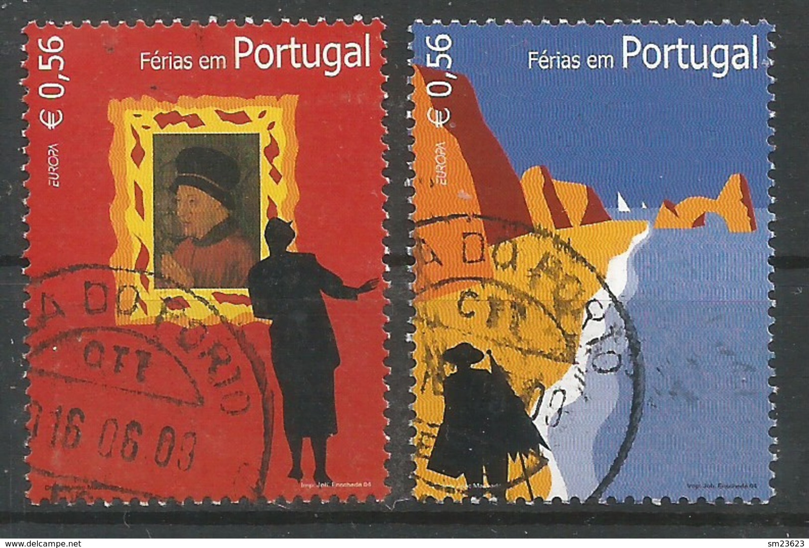 Portugal   2004  Mi.Nr. 2819 / 2820 , EUROPA CEPT  Ferien - Gestempelt / Fine Used / (o) - 2004