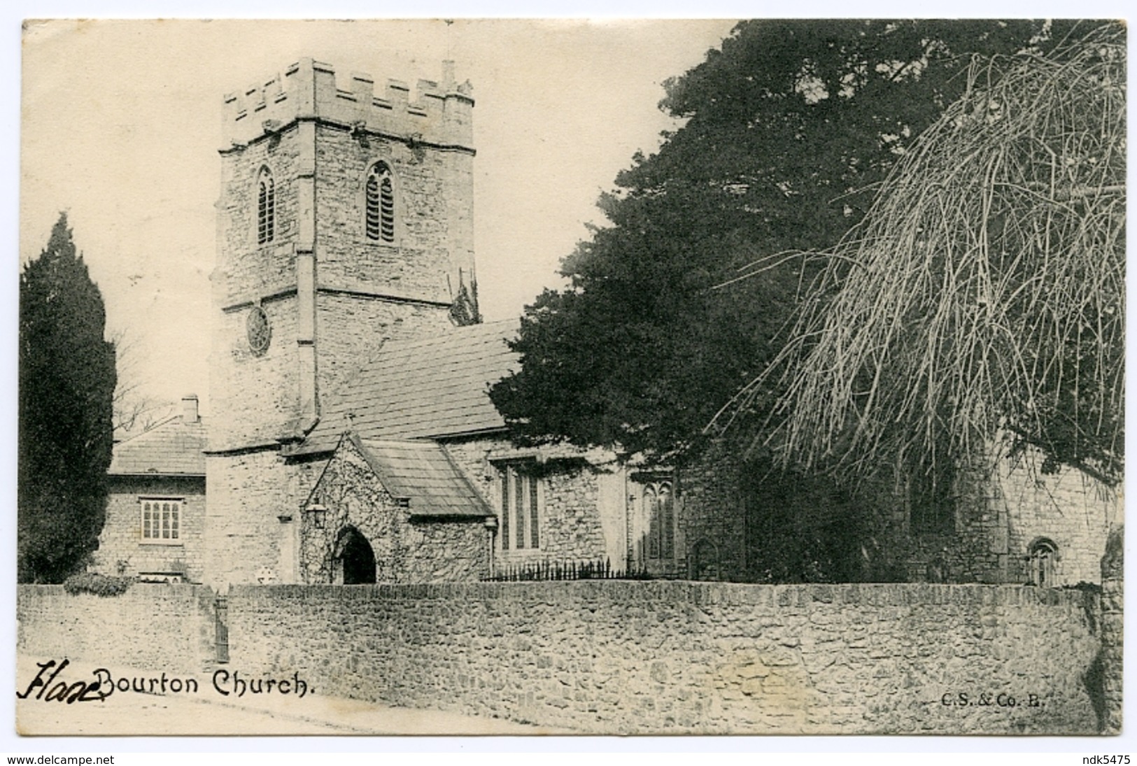 FLAX BOURTON CHURCH / POSTMARK - FLAX BOURTON (SINGLE CIRCLE) / ADDRESS - LONDON, HIGHBURY NEW PARK - Other & Unclassified