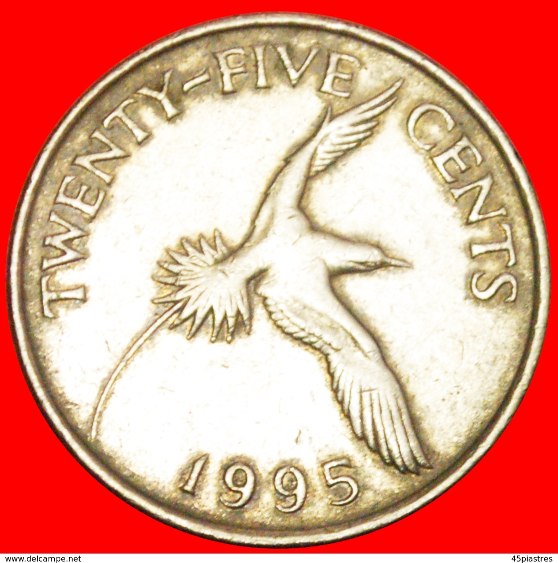 + BIRD (1986-1998): BERMUDA ★ 25 CENTS 1995! LOW START ★ NO RESERVE! - Bermudes