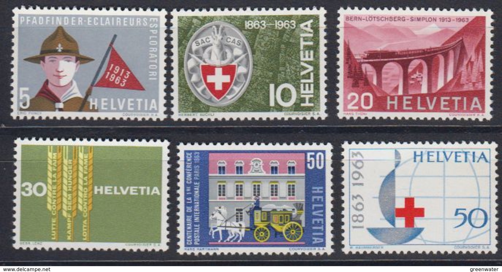 Switzerland 1963 Anniversaries 6v ** Mnh (43166) - Nuovi