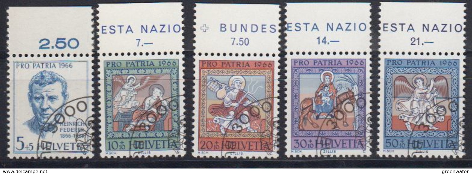 Switzerland 1966 Pro Patria 5v Used (43169) - Gebruikt