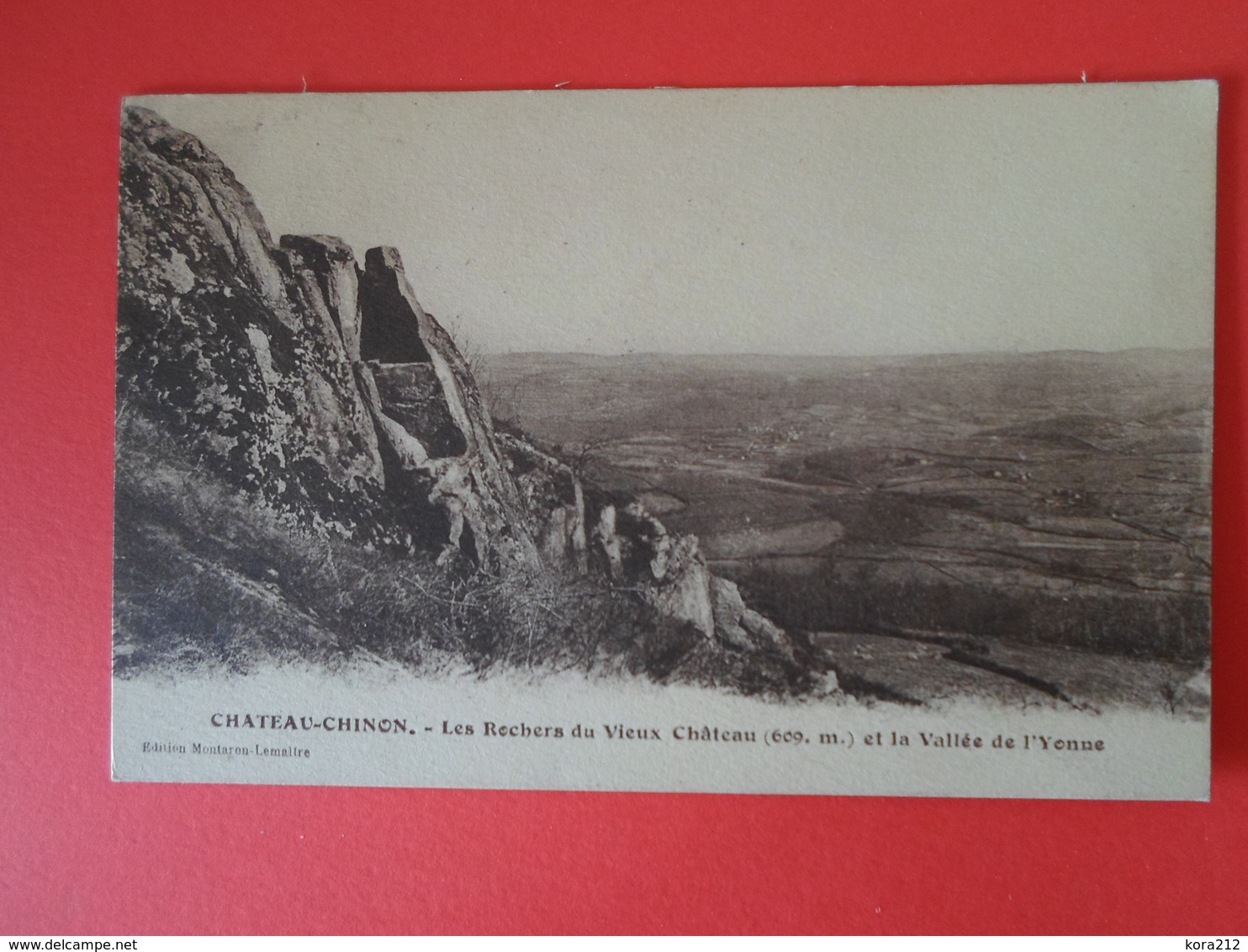 NIEVRE  Château Chinon  Les Rochers Du Vieux Château  Et La Vallée De L'Yonne - Chateau Chinon