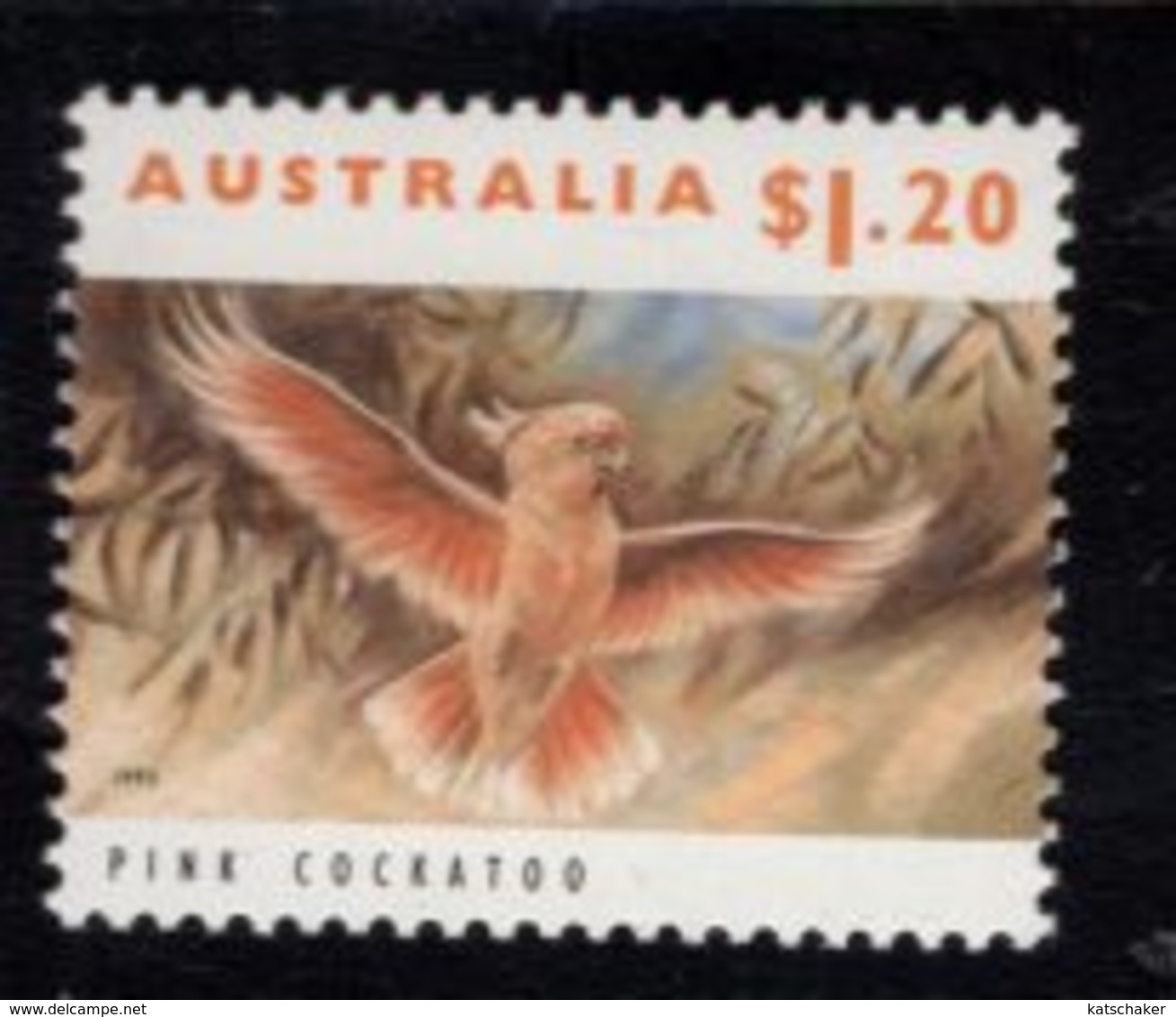 784679969 1992 - 1998 SCOTT  1286 POSTFRIS  MINT NEVER HINGED EINWANDFREI  (XX) - PINK COCKATOO - BIRD - Ongebruikt