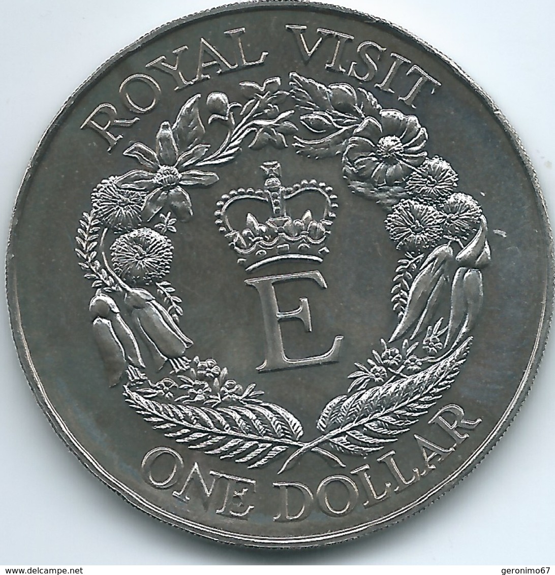 New Zealand - Elizabeth II - 1986 - 1 Dollar - Royal Visit - KM56 - Nieuw-Zeeland