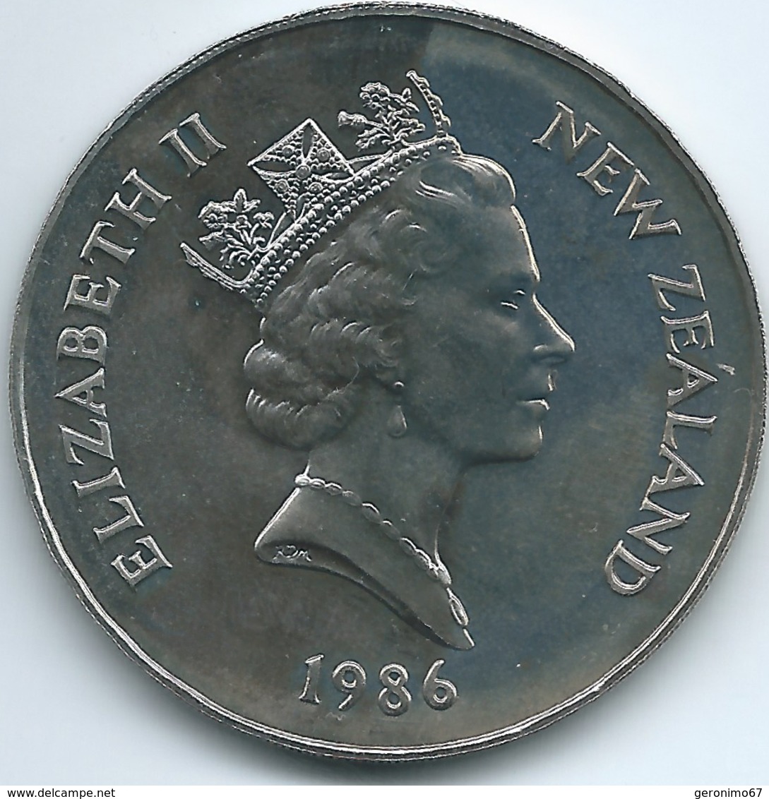 New Zealand - Elizabeth II - 1986 - 1 Dollar - Royal Visit - KM56 - Nieuw-Zeeland