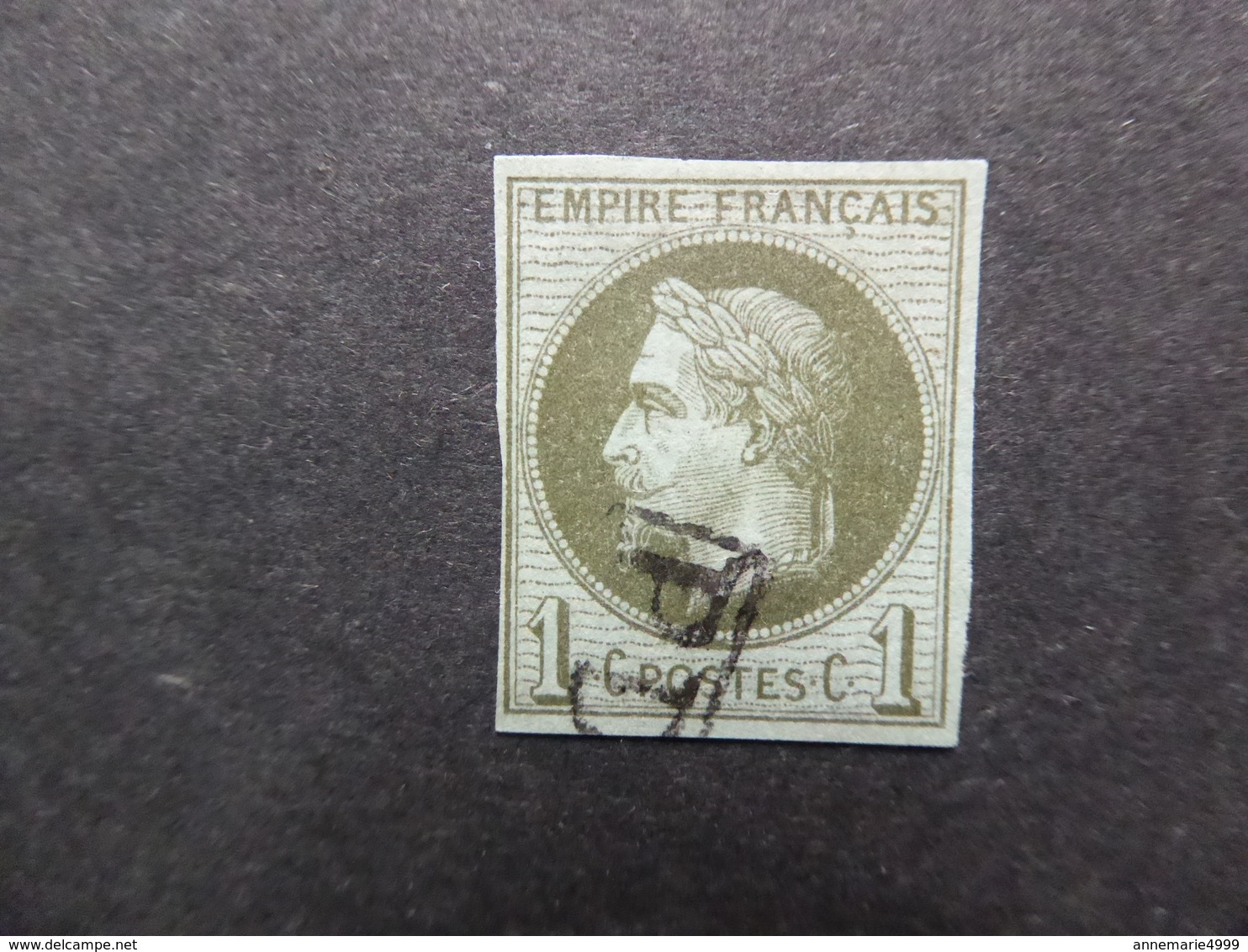 France  Colonies Générales N° 7   Signé Brun Cote 90 € - Napoléon III