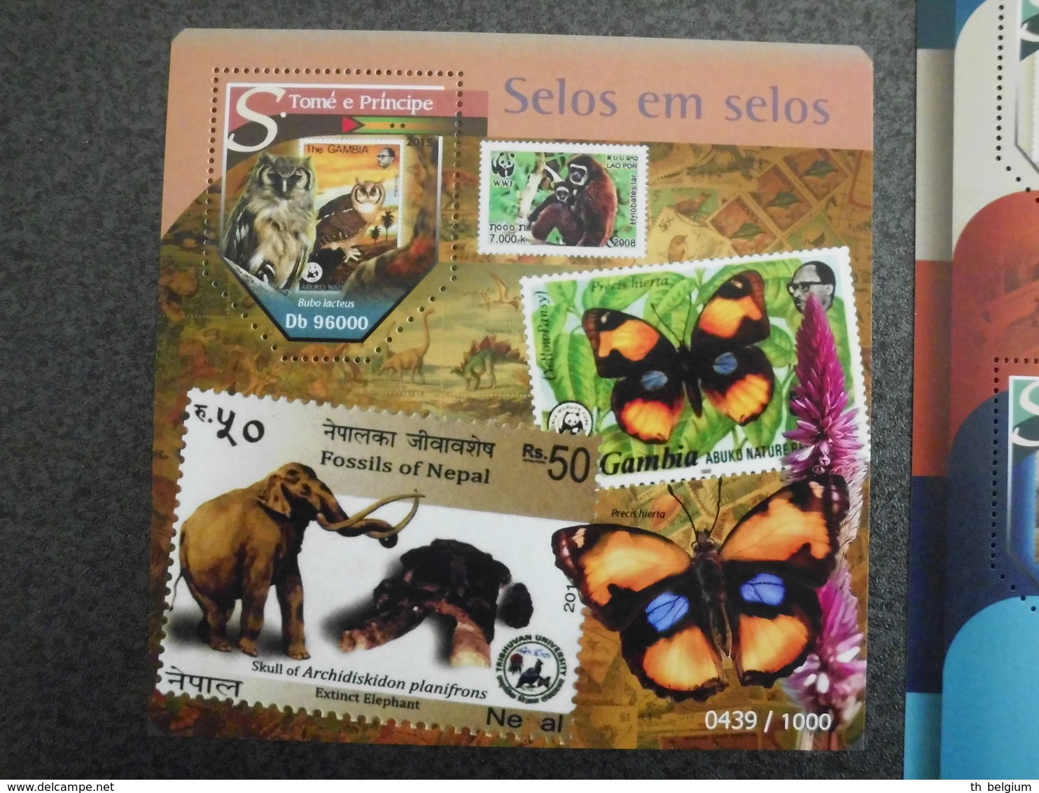 Sao Tomé E Principe 2015 - WWF - Stamps On Stamps - 2 Sheets - Neufs