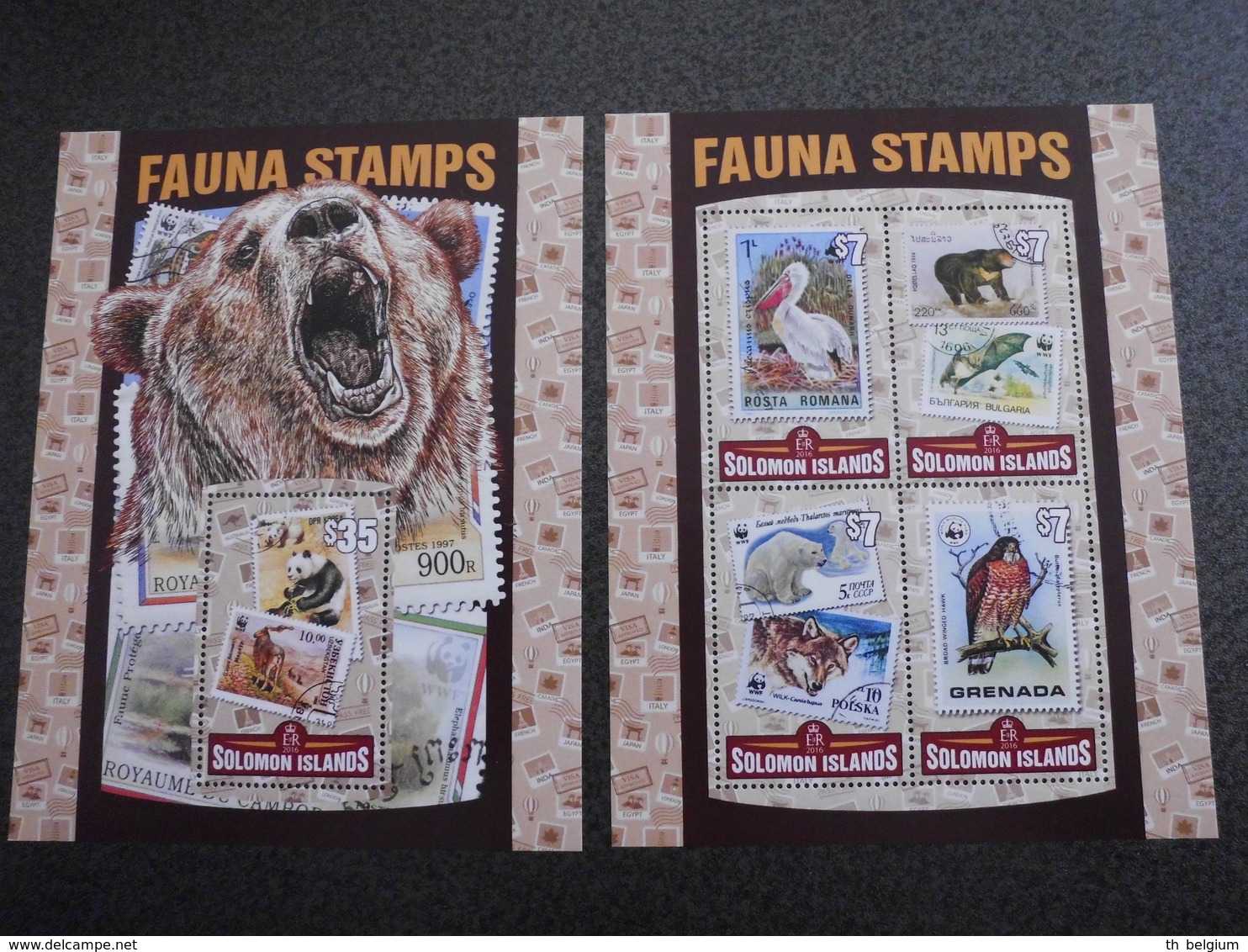 Solomon Islands 2016 - WWF - Stamps On Stamps - 2 Sheets - Neufs