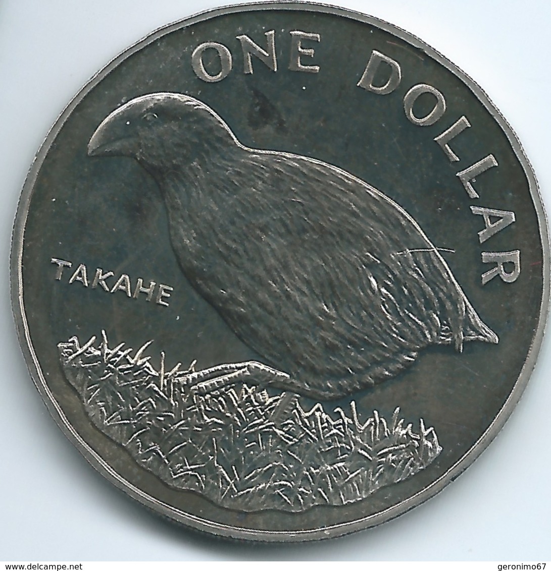 New Zealand - Elizabeth II - 1982 - 1 Dollar - Takahe Bird - KM51 - New Zealand